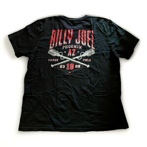 Billy Joel- Tour 3-9-19 Chase Field Phoenix AZ Concert Black T-shirt Men's XXL